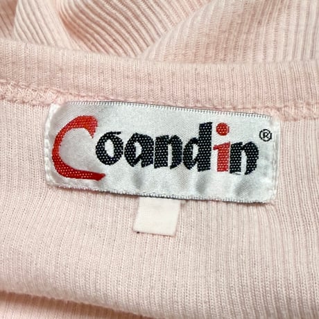 【USED】90's Coandin Y2K Baby Zip Cropped Top
