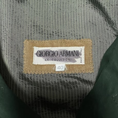 【USED】80'S-90'S GIORGIO ARMANI LONG TRENCH COAT GREEN