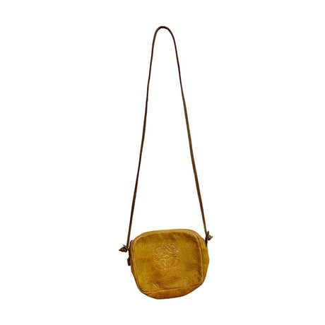 【USED】80'S LOEWE ANAGRAM LEATHER SHOULDER BAG