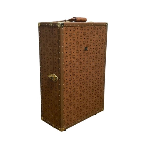 【USED】80'S MCM MONOGRAM TRUNK CASE
