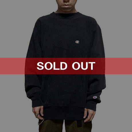 【USED】90'S CHAMPION REVERSE WEAVE BLACK