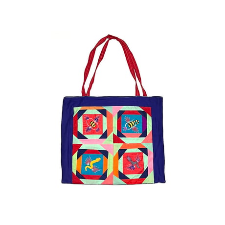 【USED】80's Bai Jia Bei EMBROIDERED TOTE BAG
