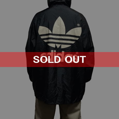 【USED】90'S ADIDAS HOODED COACH JACKET