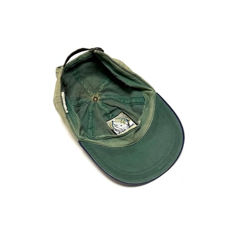 【USED】90's HOOK-UPS CAP BEIGE × SLATE BLUE