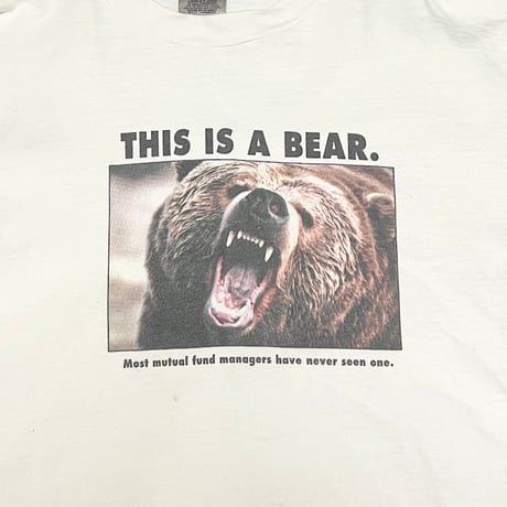【USED】90'S THIS IS BEAR. T-SHIRT