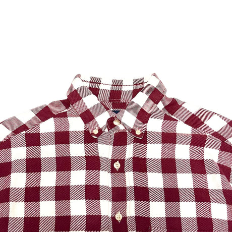 【USED】90's OLD GAP BLOCK CHECK FLANNEL B.D SHIRT