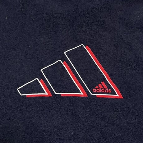 【USED】90'S-00'S ADIDAS PAFORMANCE LOGO FLEECE ZIP PARKA