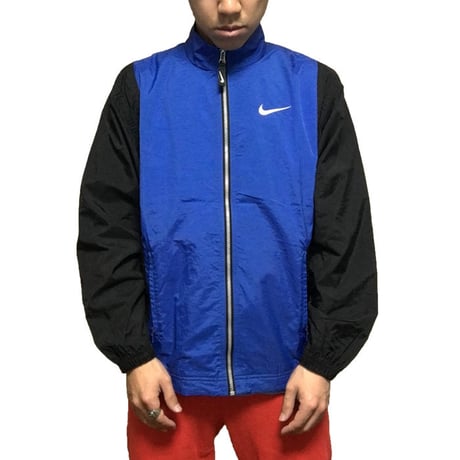 【USED】90'S NIKE NYLON JACKET BLUE×BLACK