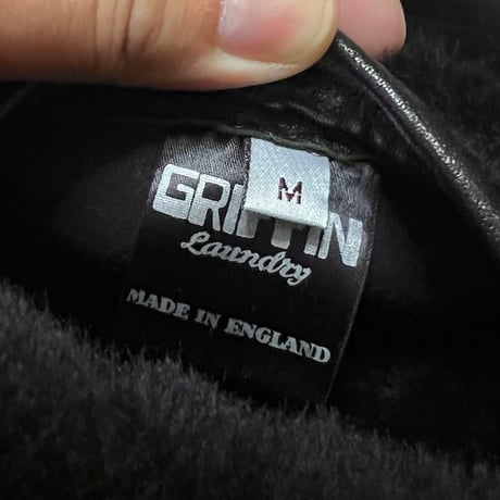 【USED】90'S GRIFFIN Laundry MOUTON BOMBER JACKET