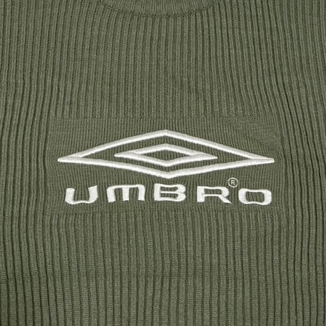 【USED】00'S UMBRO HI-NECK RIB KNIT SWEATER