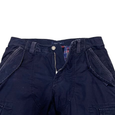 【USED】00'S TOMMY HILFIGER VINTAGE COTTON CARGO PANTS NAVY
