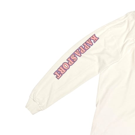 【USED】90's Kappa Sleeve Print Pique Long Sleeve T-shirt