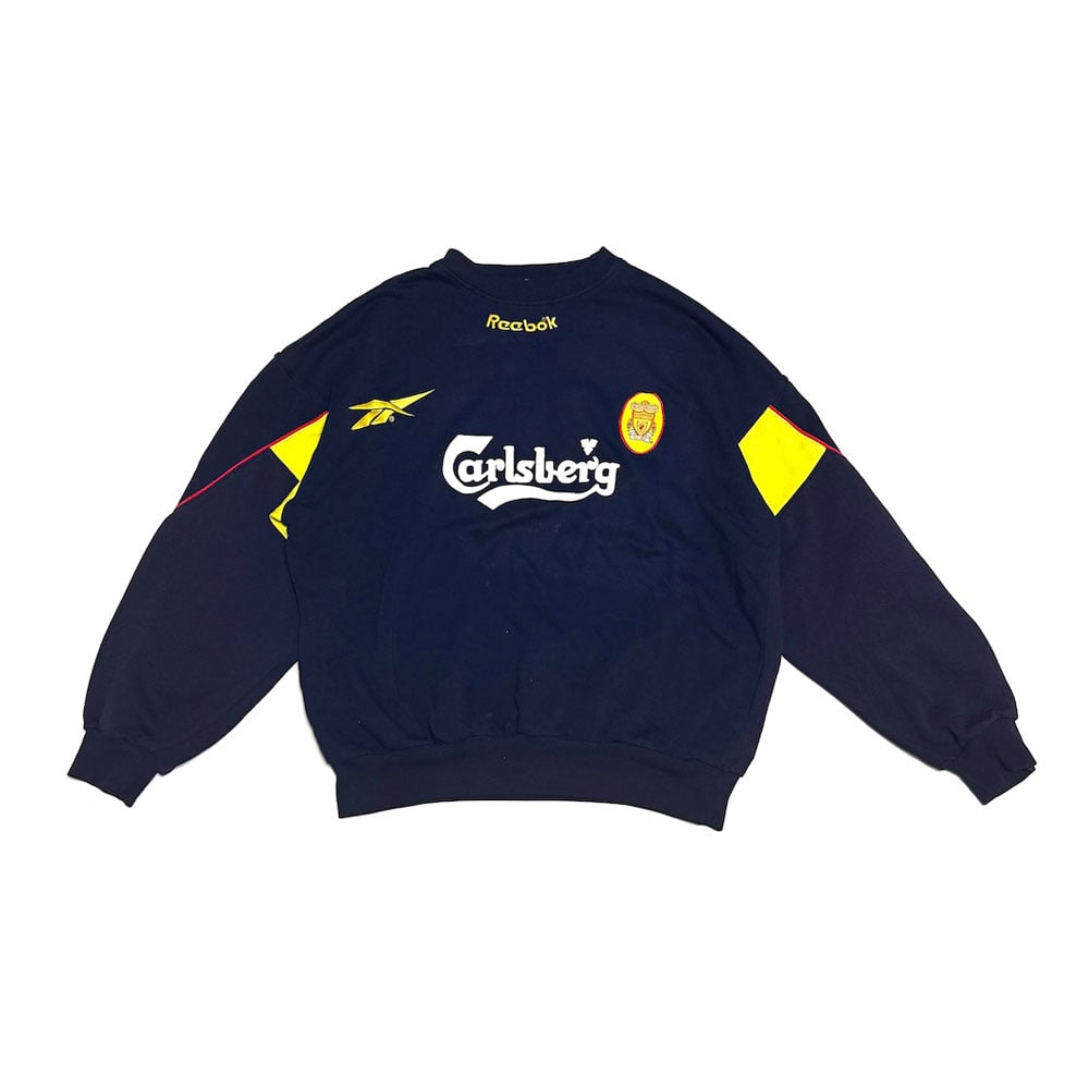 USED】90's Reebok × LIVERPOOL FC Carlsberg Swea