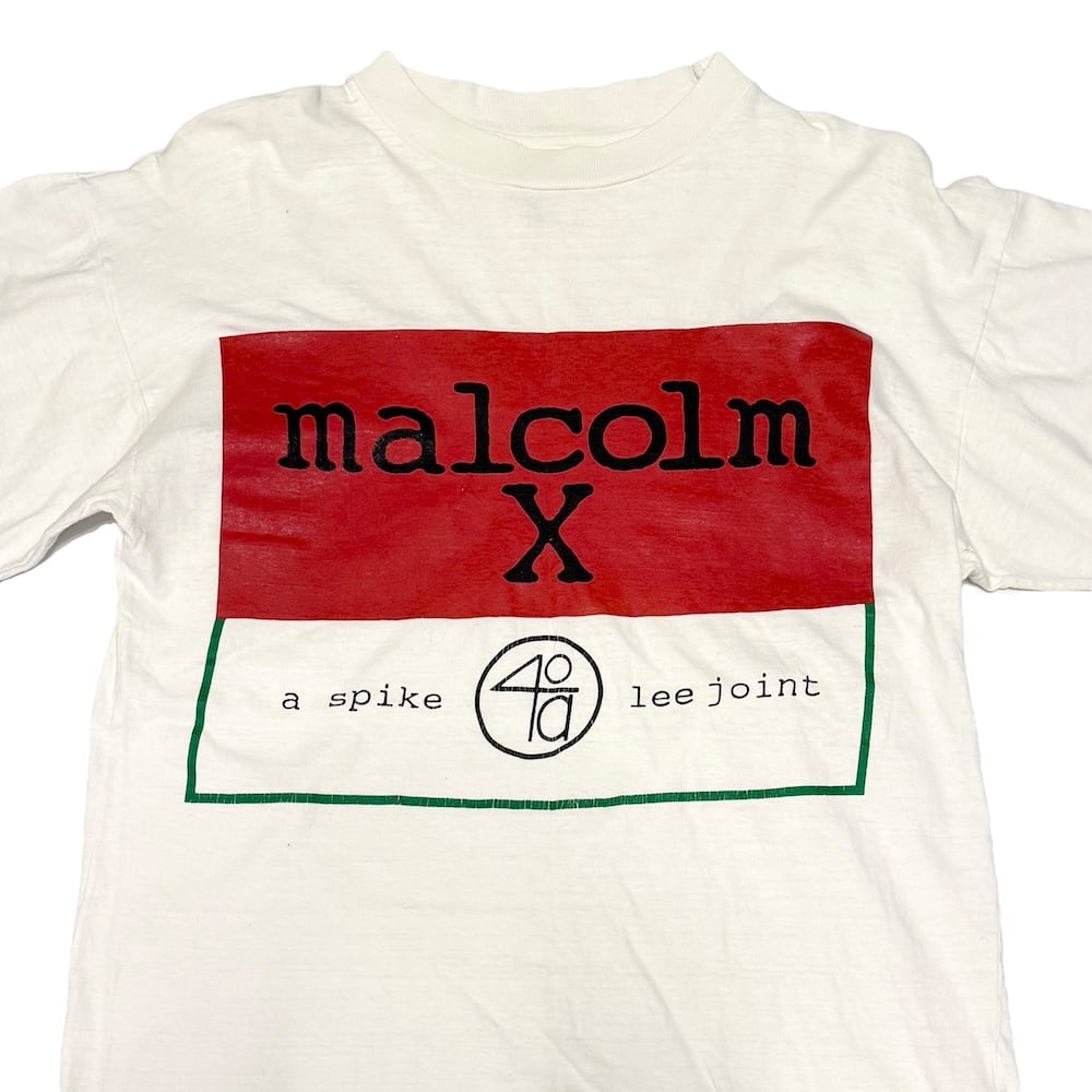 USED】90's Malcolm X Spike Lee MOVIE L/S T-SHIR USED】90's Malcolm X Spike Lee MOVIE L/S T-SHIR