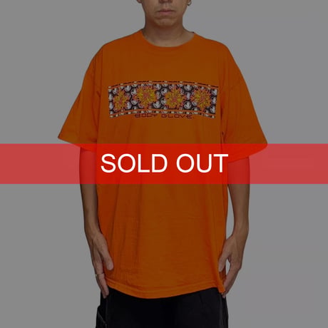 【USED】90's-00's BODY GLOVE Flame Hibiscus Graphic T-shirt
