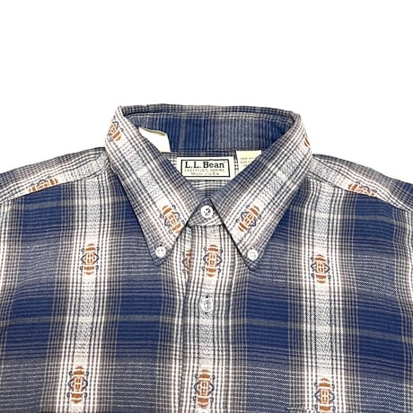 【USED】90's-00's L.L.Bean PLAID B.D. SHIRT