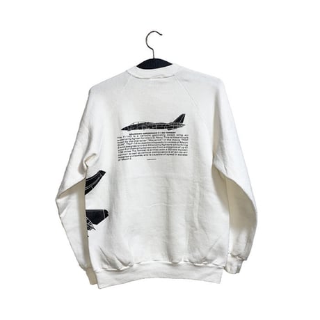 【USED】80'S F-14 TOMCAT SWEATSHIRT