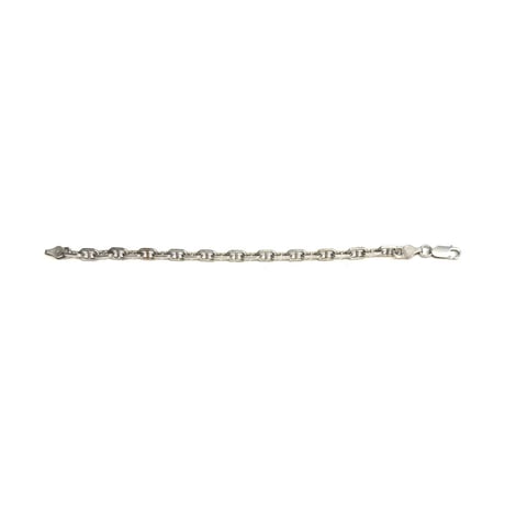 【USED】Vintage SILVER925 ANCHOR CHAIN BRACELET MADE IN ITALY