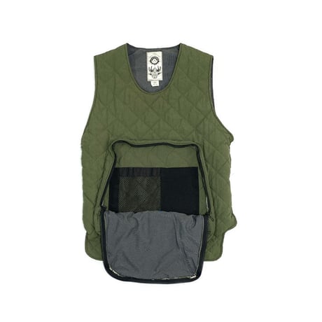 【USED】90'S ANARCHIC ADJUSTMENT QUILTING VEST