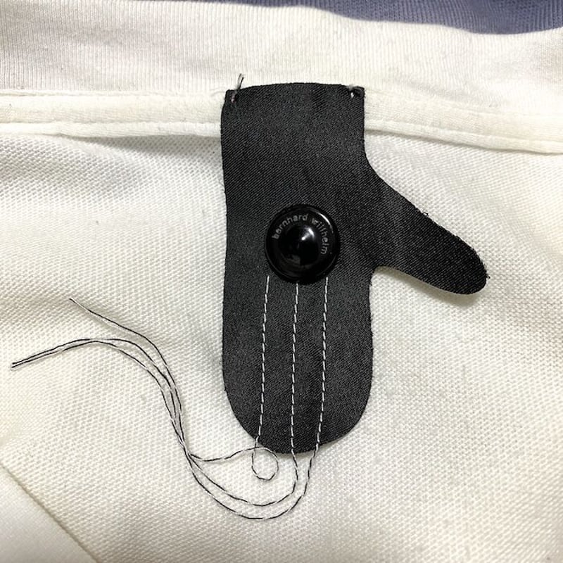 USED】BERNHARD WILLHELM BEAD EMBROIDERY T-SHIRT
