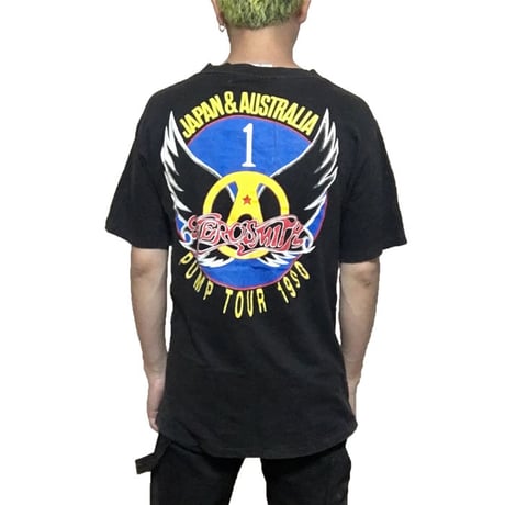 【USED】90'S AEROSMITH 1990 TOUR T-SHIRT
