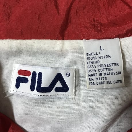 【USED】90'S FILA ITALIA EMBROIDERY NYLON JACKET
