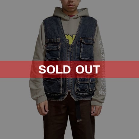 【USED】ZIPPO DENIM FISHERMAN VEST