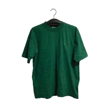 【USED】90'S NIKE SWOOSH ONE POINT T-SHIRT GREEN