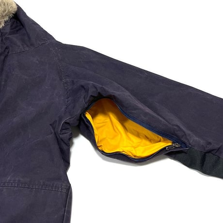 【USED】90'S GRIFFIN WAXED JACKET with FUR HOOD