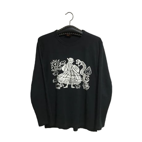 【USED】90'S-00'S WORLDS END CLASSICS KEITH HARING  L/S T-SHIRT
