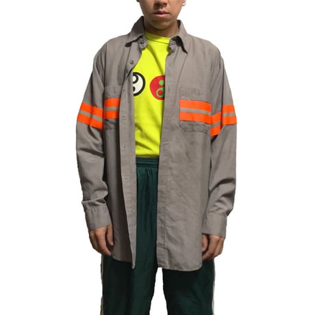 【USED】SAFETY REFLECTIVE WORK SHIRT