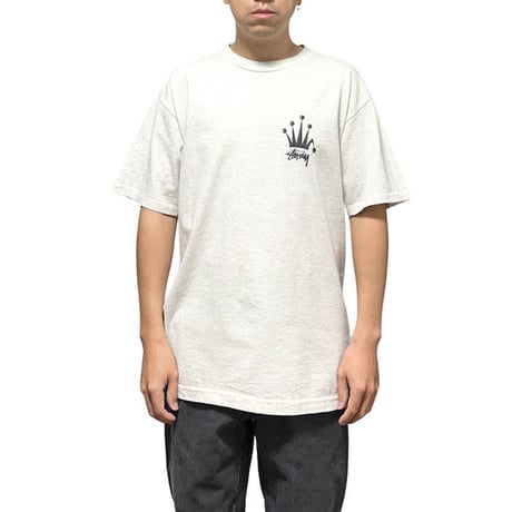 【USED】90'S OLD STUSSY CROWN T-SHIRT