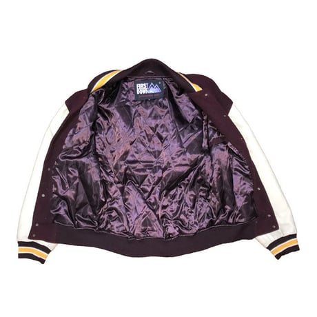 【USED】90'S  FIRST DOWN VARSITY JACKET