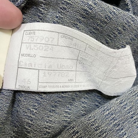 【USED】80'S-90'S EMPORIO ARMANI WOOL CRUSHING SHIRT