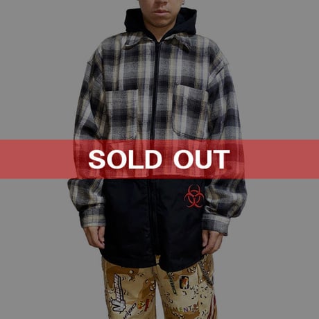【USED】90'S HAZ-MAT SWITCHING SHIRT JACKET