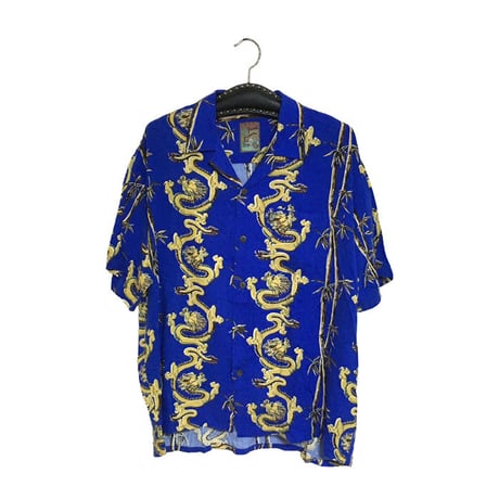 【USED】80'S DRAGON BAMBOO ALOHA SHIRT