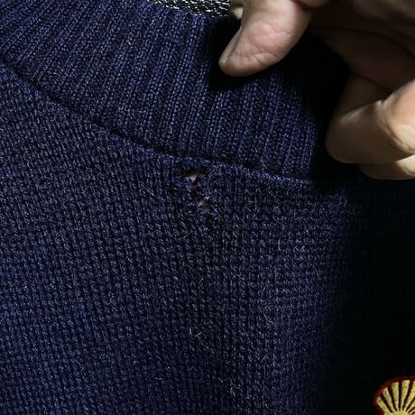 【USED】80'S SHELL × BRITISH ARMY  COMMANDO SWEATER
