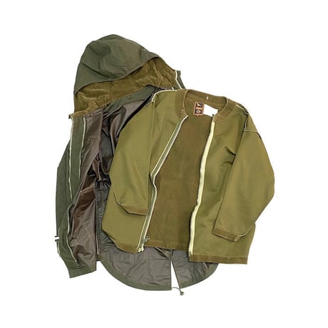 【DEAD STOCK】90'S MAHARISHI 3-WAY FISH TAIL HOODED COAT KHAKI