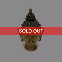 【USED】Vintage Brass Buddha Head