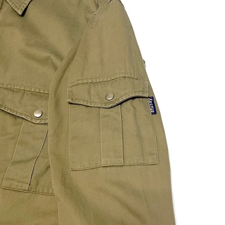 【USED】90s STUSSY SNAP BUTTON SHIRT