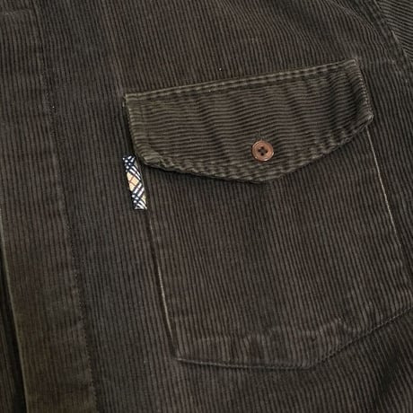 【USED】00'S BURBERRY LONDON CORDUROY SHIRT