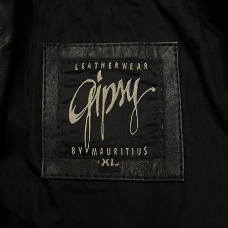 【USED】00's GIPSY BY MAURITIUS LEATHER TAILORED JACKET