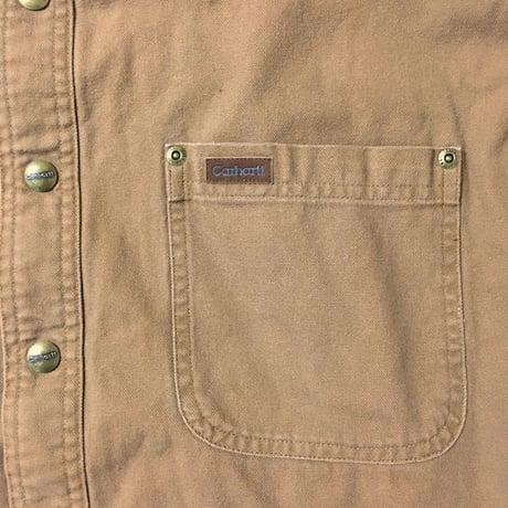【USED】CARHARTT OVER SIZED COTTON DUCK SHIRT