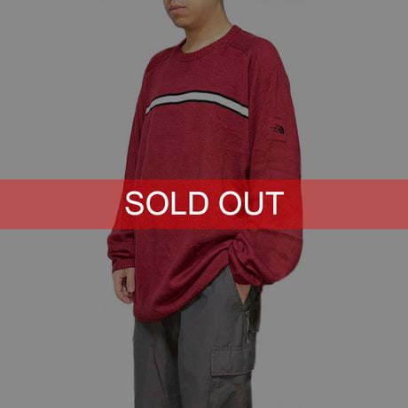 【USED】00'S THE NORTH FACE LINE KNIT SWEATER