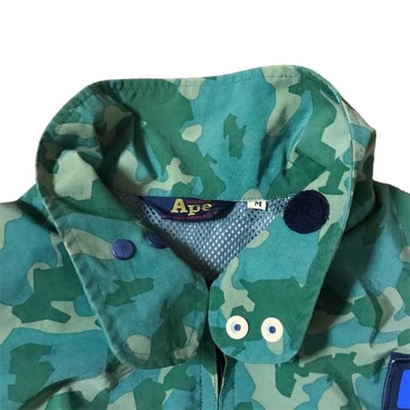 【USED】90'S APE 2-WAY CAMO RAIN JACKET