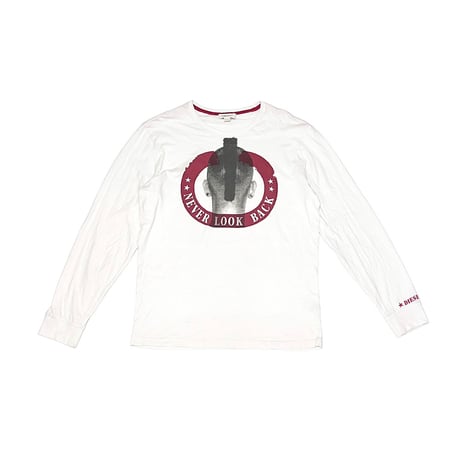 【USED】2010's DIESL NEVER LOOK BACK L/S T-SHIRT