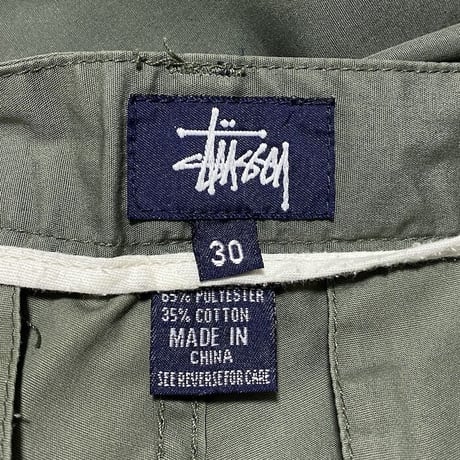 【USED】00'S STUSSY FLIGHT PANTS KHAKI