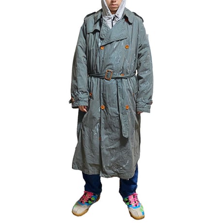 【USED】90'S  C.P.COMPANY WAXED LONG COAT