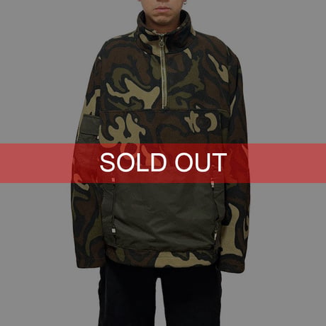 【USED】90'S MAHARISHI CAMO HALF ZIP FLEECE PULLOVER