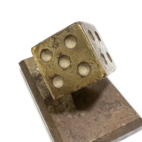 【USED】70'S FRANCE DICE PAPER WEIGHT